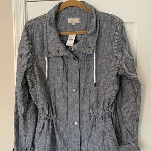 LOFT Pinstripe Jacket